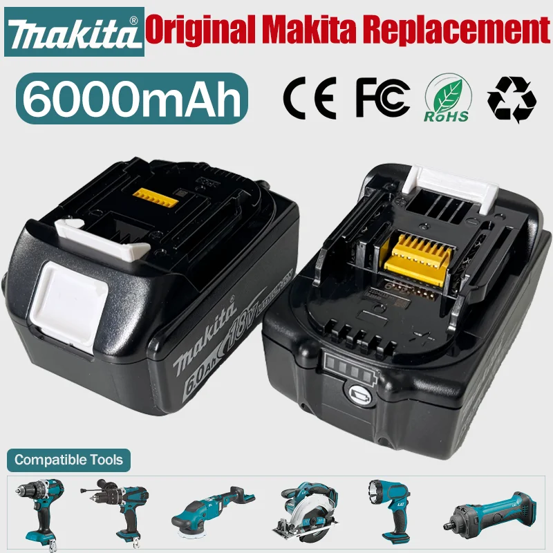100% batterie d'origine Makita 18V 3.0Ah/6.0Ah/9.0Ah Makita BL1830, BL1830B, BL1840,BL1840B,BL1850 BL1860B batterie d'outils électriques