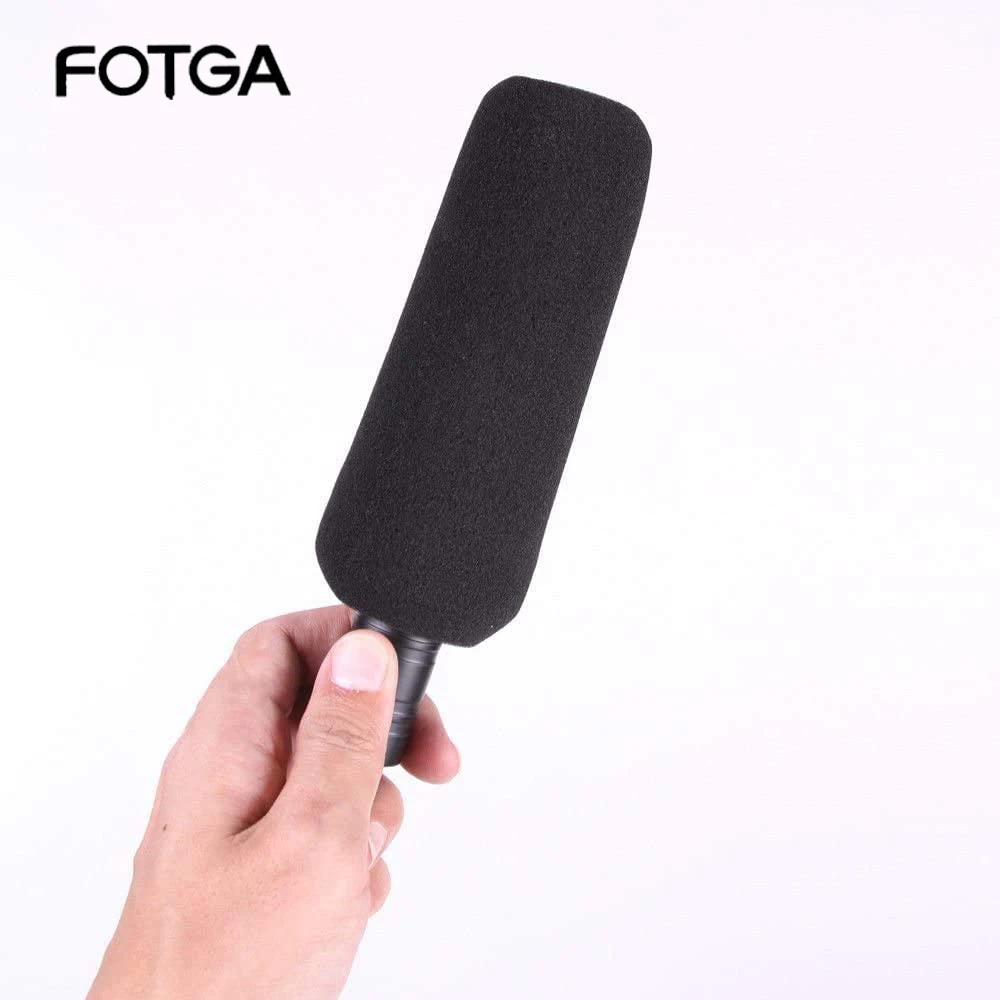 

FOTGA Professional Handheld For DV Interview Mic Microphone for Video DSLR Camera Camcorder with XLR Cable & Windshield Cameras