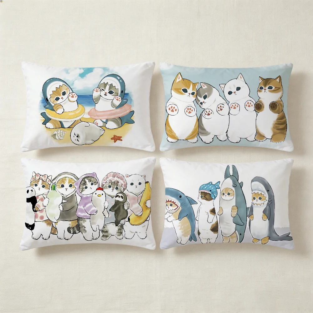 M-Mofusandes-d cute CARTOON cushion cover Hit Product Home Sofa living Room Double-sided Soft Decorative Pillow Cover