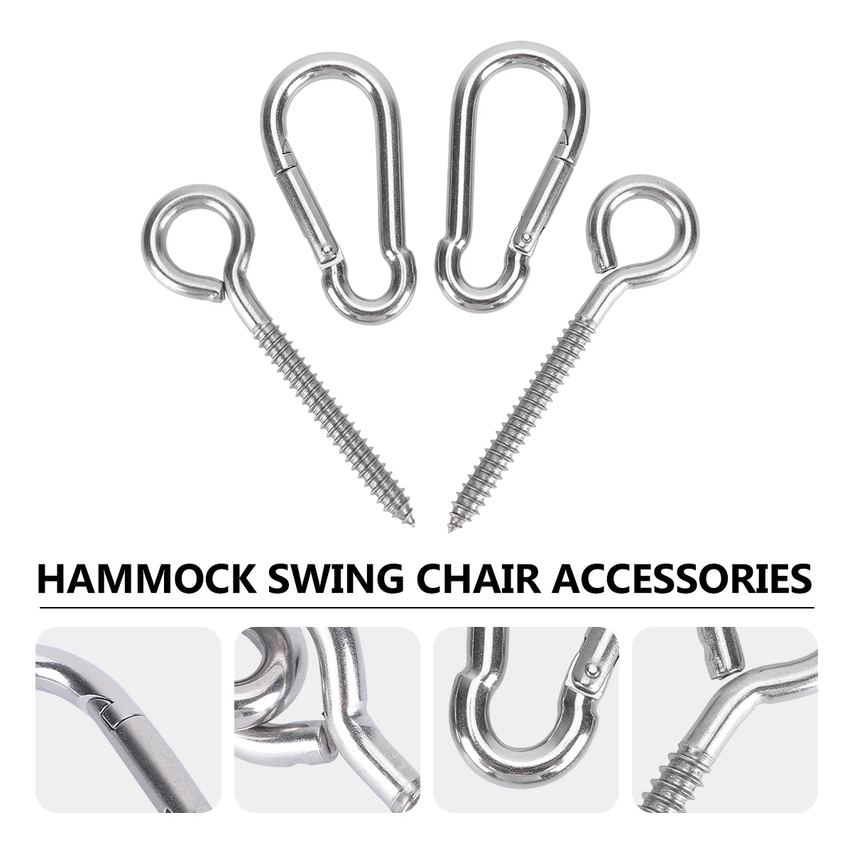 

Screw Hanging Chair Accessories Hook Swing Hangers Stainless Steel Hooks Hammock