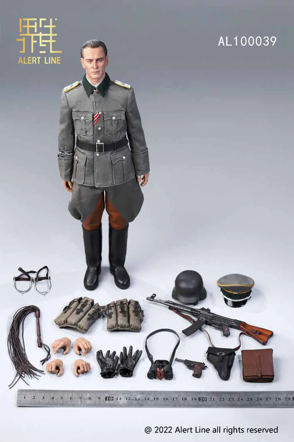 Warn linie al100039 wwii die Action figur Soldat Offizier kein Pferd Full Set Modell bewegliche Action figur für Sammlerstücke