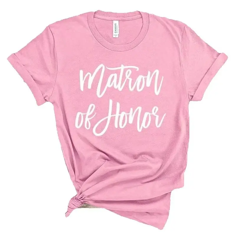 Bridal Bachelor Party Women T Shirts of Honor Mother of The Groom Jr. Bridesmaid Bride Flowers Girl Babes Team Bride Maid