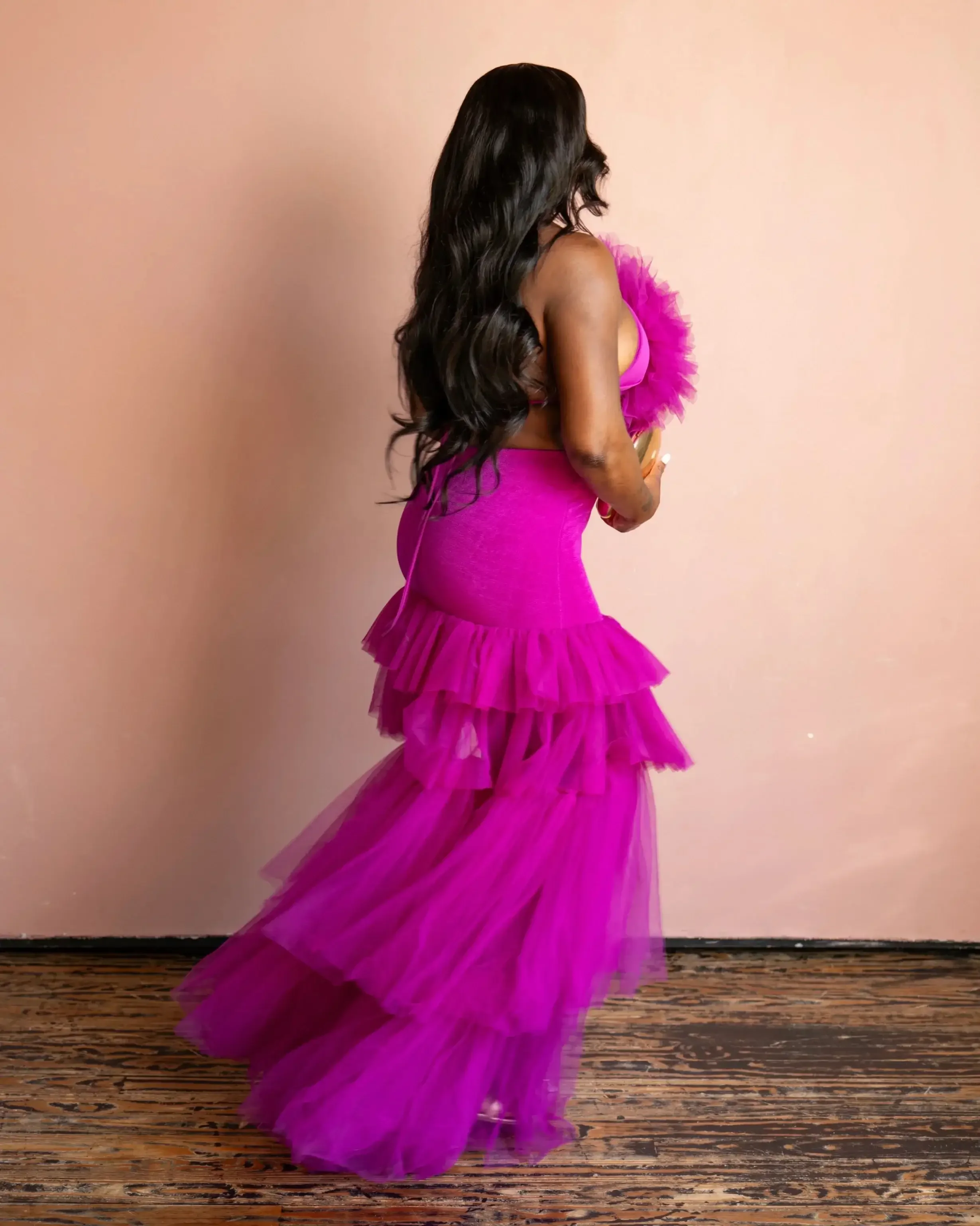 Mn Po-Jupe irrégulière en tulle pour femmes, robe tutu de fête, volants à plusieurs niveaux, jupes de fête africaines, style Asoebi