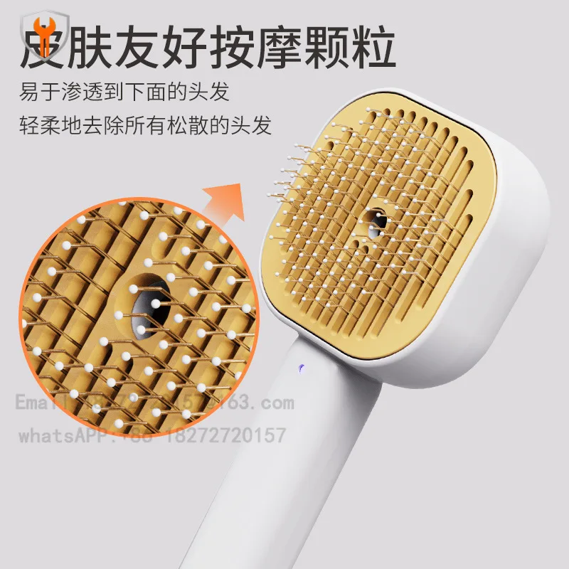 Pet spray comb cat cleaning massage comb hair remover brush needle  self cleaning hair remover row   steel