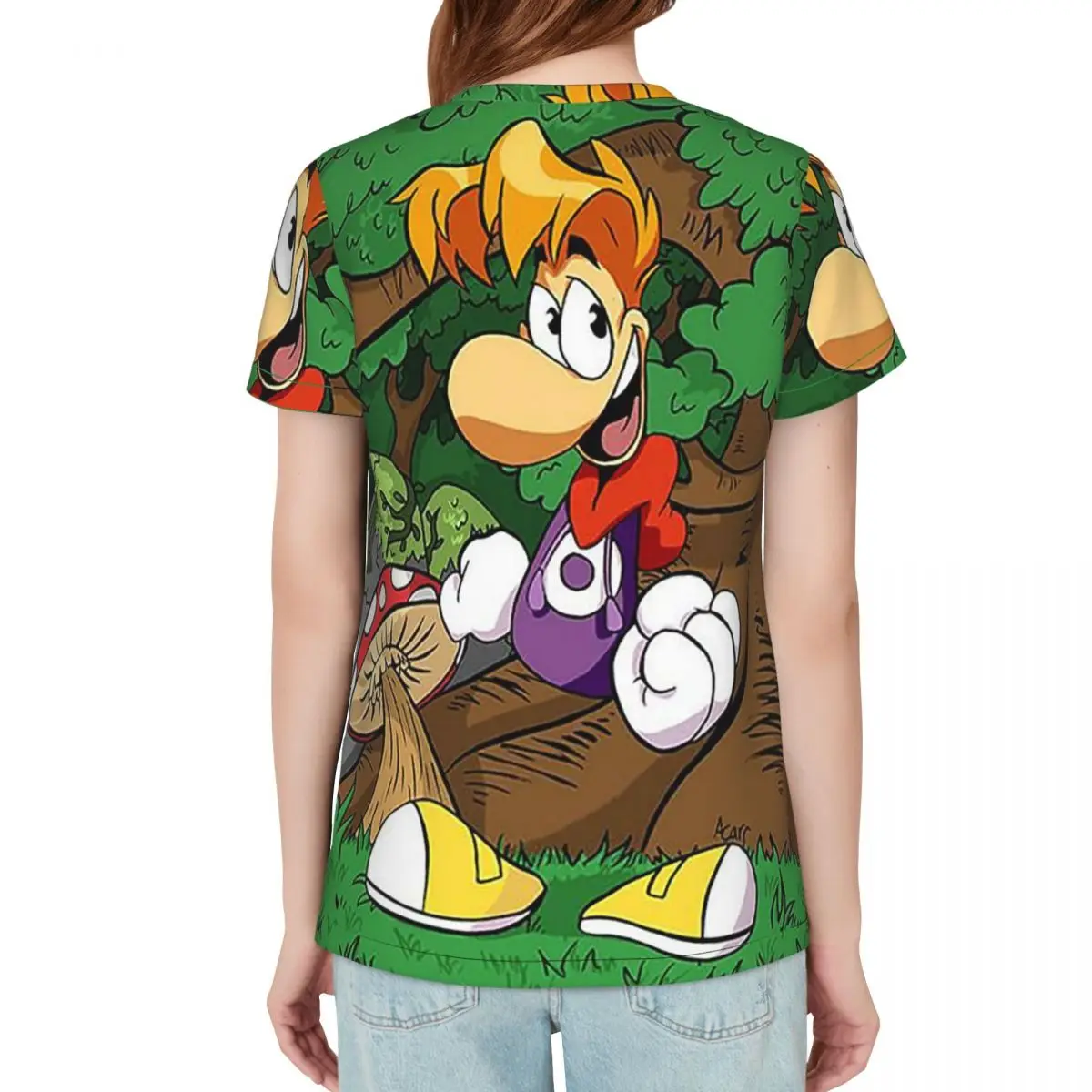 Cartoon Games Rayman Legends T-Shirt Women Short Sleeve T Shirts Round Neck Clothing Cotton Summer Tees Streetwear