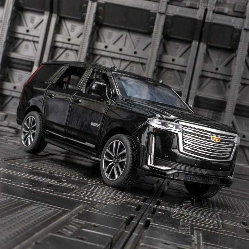 1:32 simulation Cadillac Escalade alloy off-road vehicle model doors and the front hood and trunk door can be opened