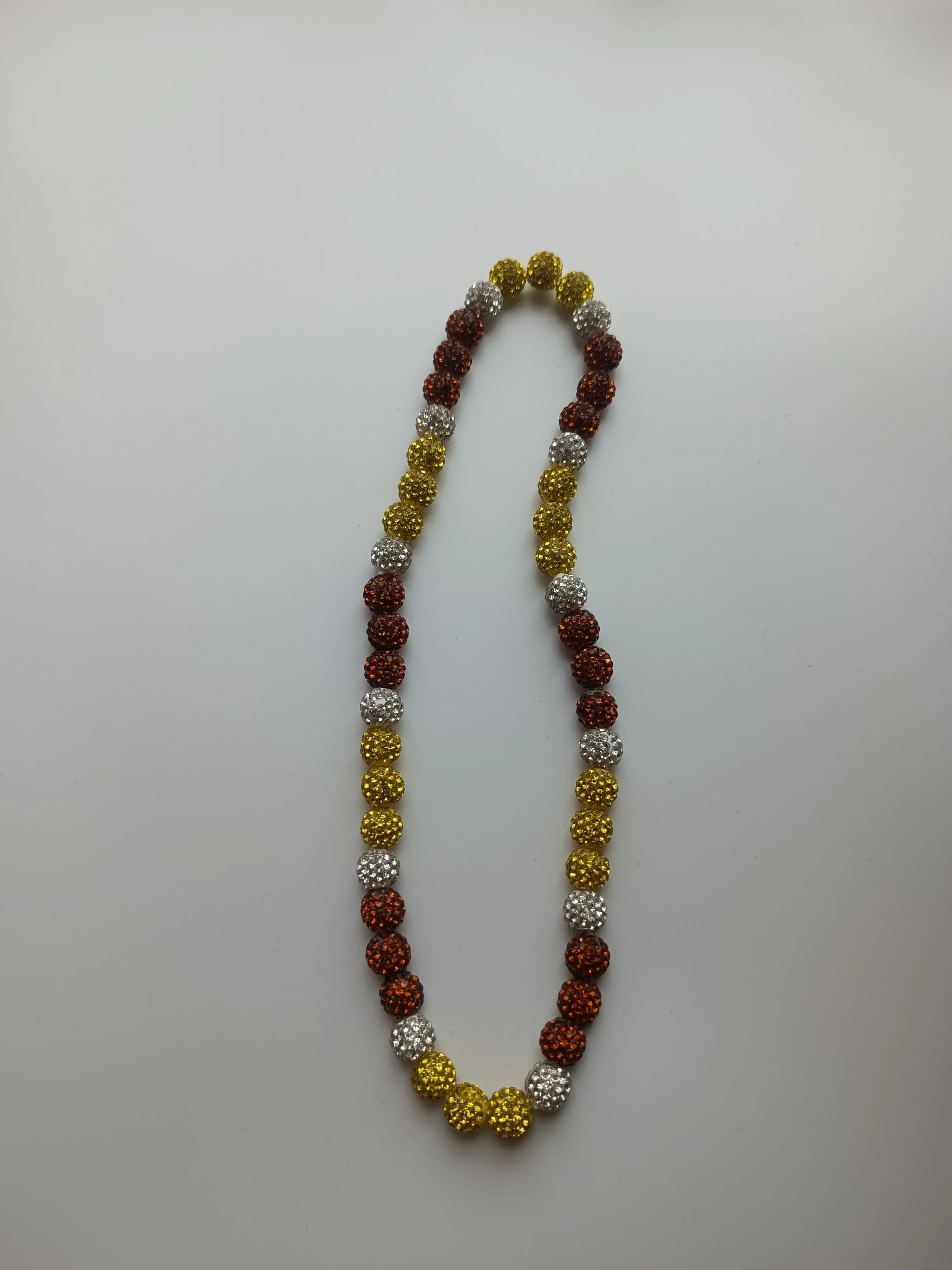 1pcs 10mm plastic cross Baseball Necklace for Men Bling  Ball Beaded Necklace baseball Players Lovers Inspired Jewelry d4