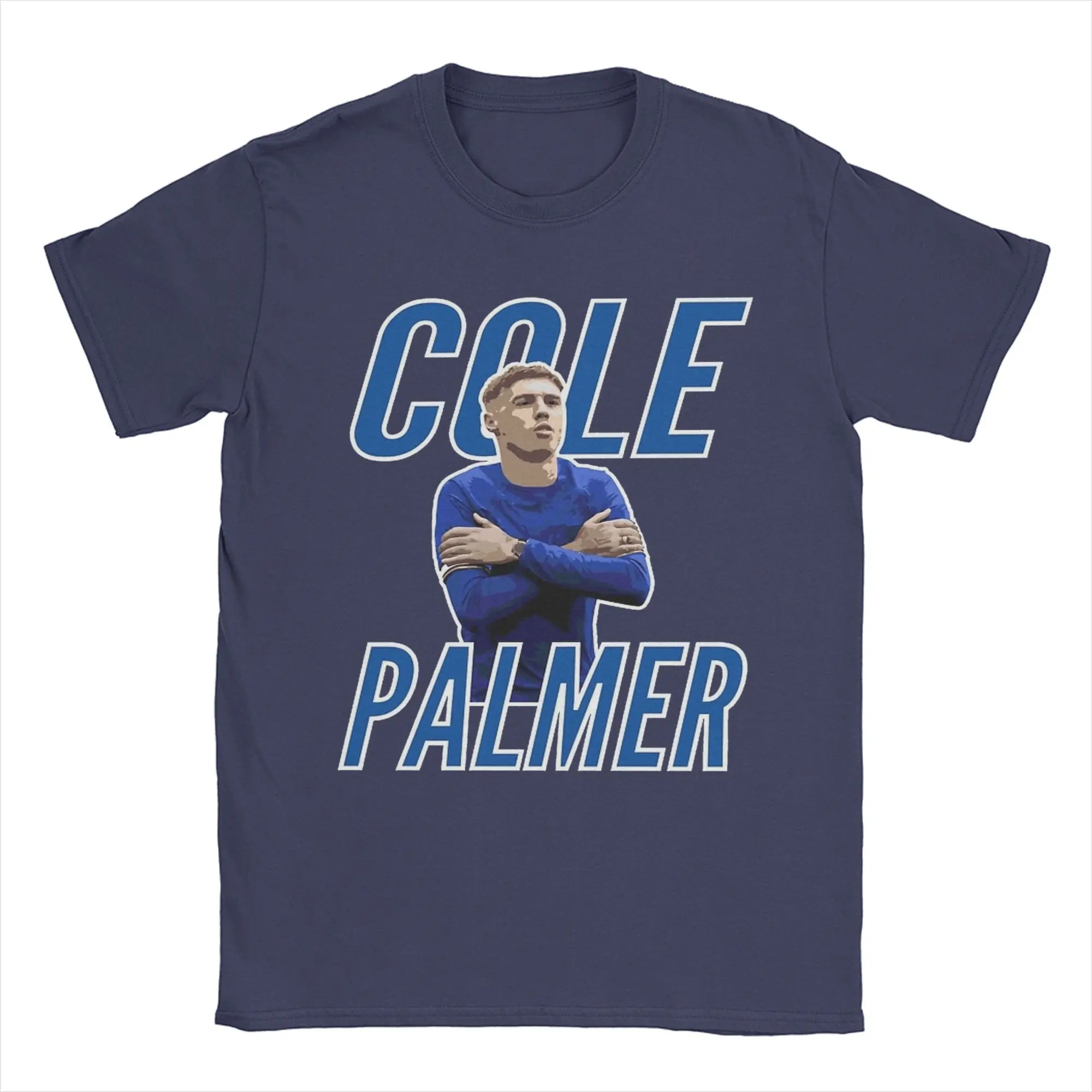 Cole Cold Palmer  Football T Shirt for Men Women Cotton Fun T-Shirts Round Collar  Tees Short Sleeve Clothing Plus Size