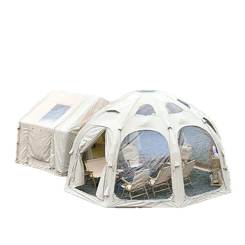 Inflatable tent outdoor camping spherical panoramic transparent starry sky tent large space