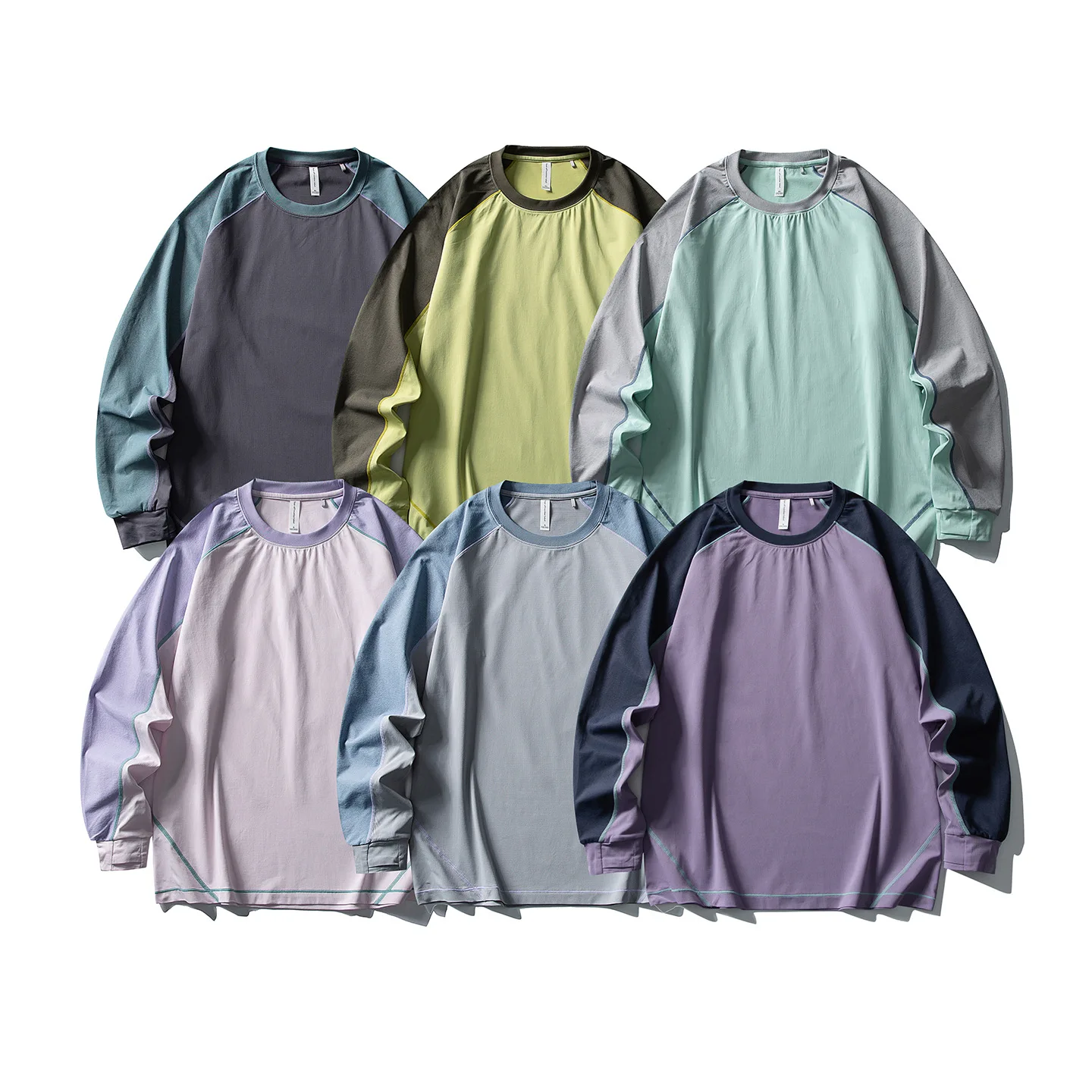 アウトドアスポーツ速乾長袖-tシャツ男性女性スプライスショルダー軽量テックウェアトップスカップルフィットネスランニングトラック-tシャツ