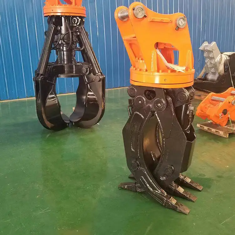 Grappolo di tronchi rotante idraulico dell'escavatore di pietra di qualità di fabbrica