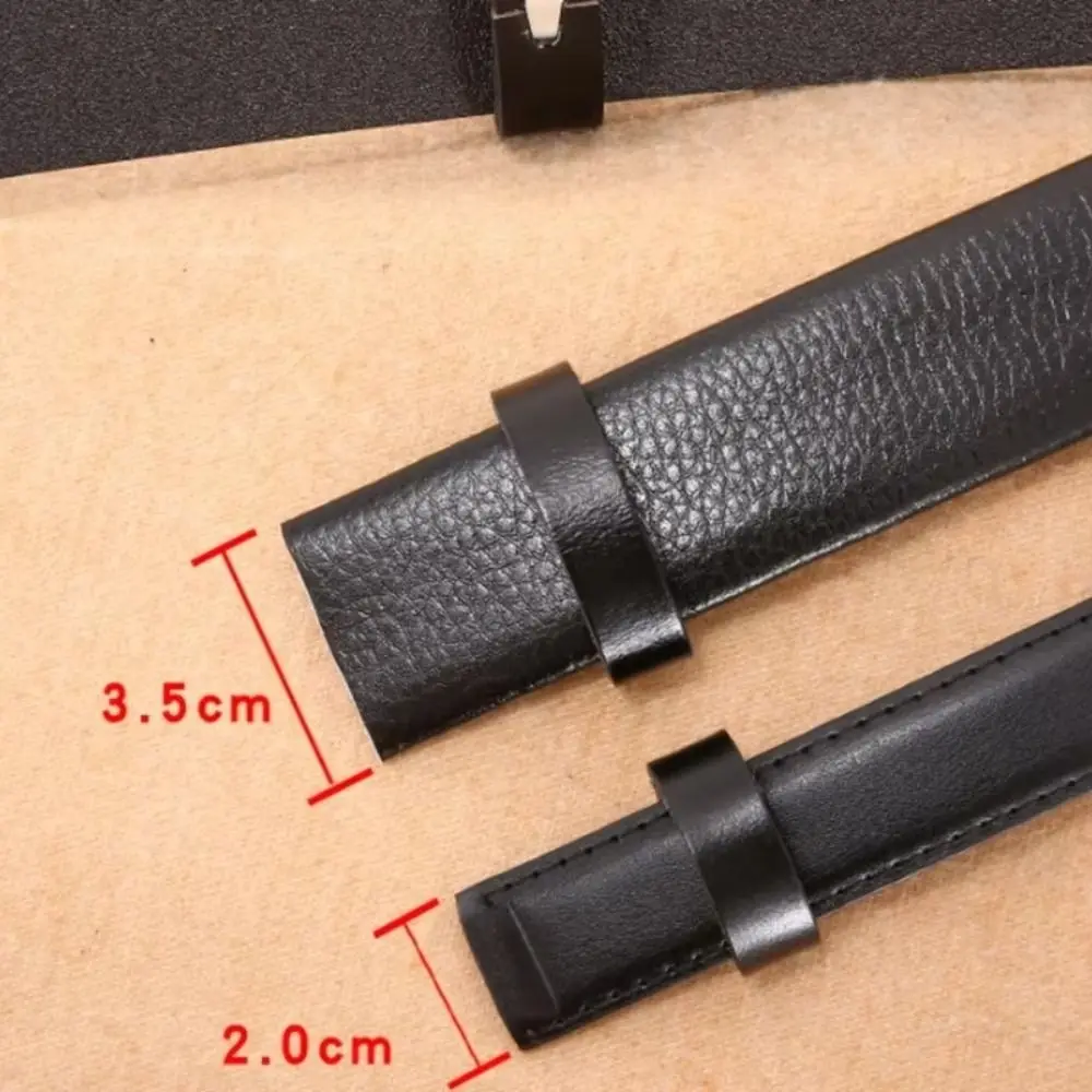 Waist Belt DIY Components Universal Waist Belt Loop Genuine Leather DIY Waist Belt Link Loop Buckle Belt Keeper Teenager