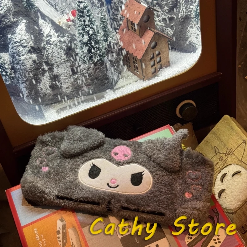 

Защитный чехол Sanrio Kuromi Switch, аксессуары Oled, плюшевый мягкий корпус, сплит-тип, все включено, защита от падения, милые украшения, подарки