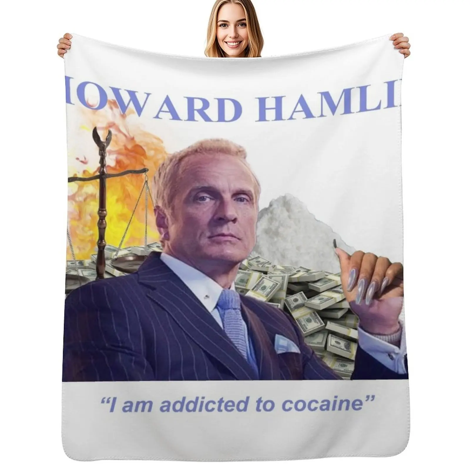based howard hamlin Throw Blanket Soft Warm Blanket Gift for Grandparents