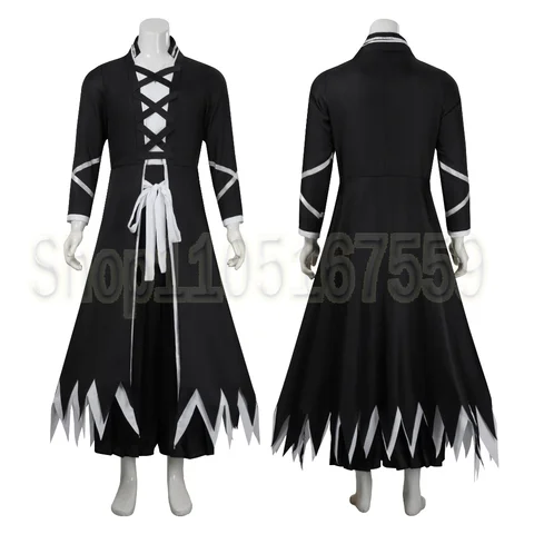 Anime Bleach Thousand Year Blood War Kurosaki Ichigo Cosplay Costumes Soul Society Shinigami Set Day Bankai Uniform