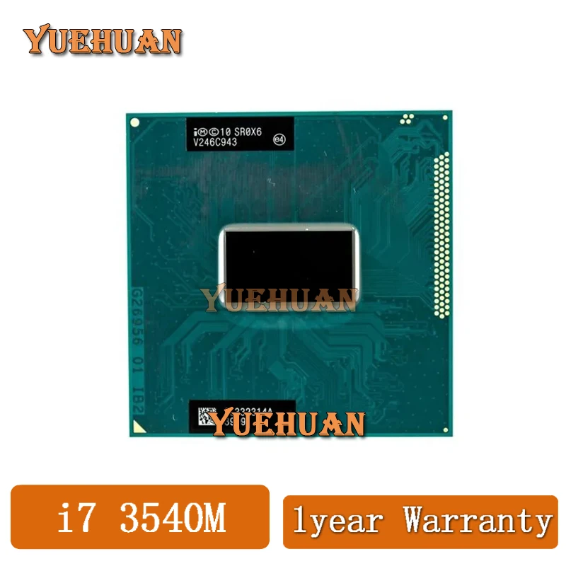 Original intel Core i7 3540M 3.0GHz 4M Dual Core SR0X6 I7-3540M Notebook processors Laptop CPU PGA 988 pin Socket G2 processor