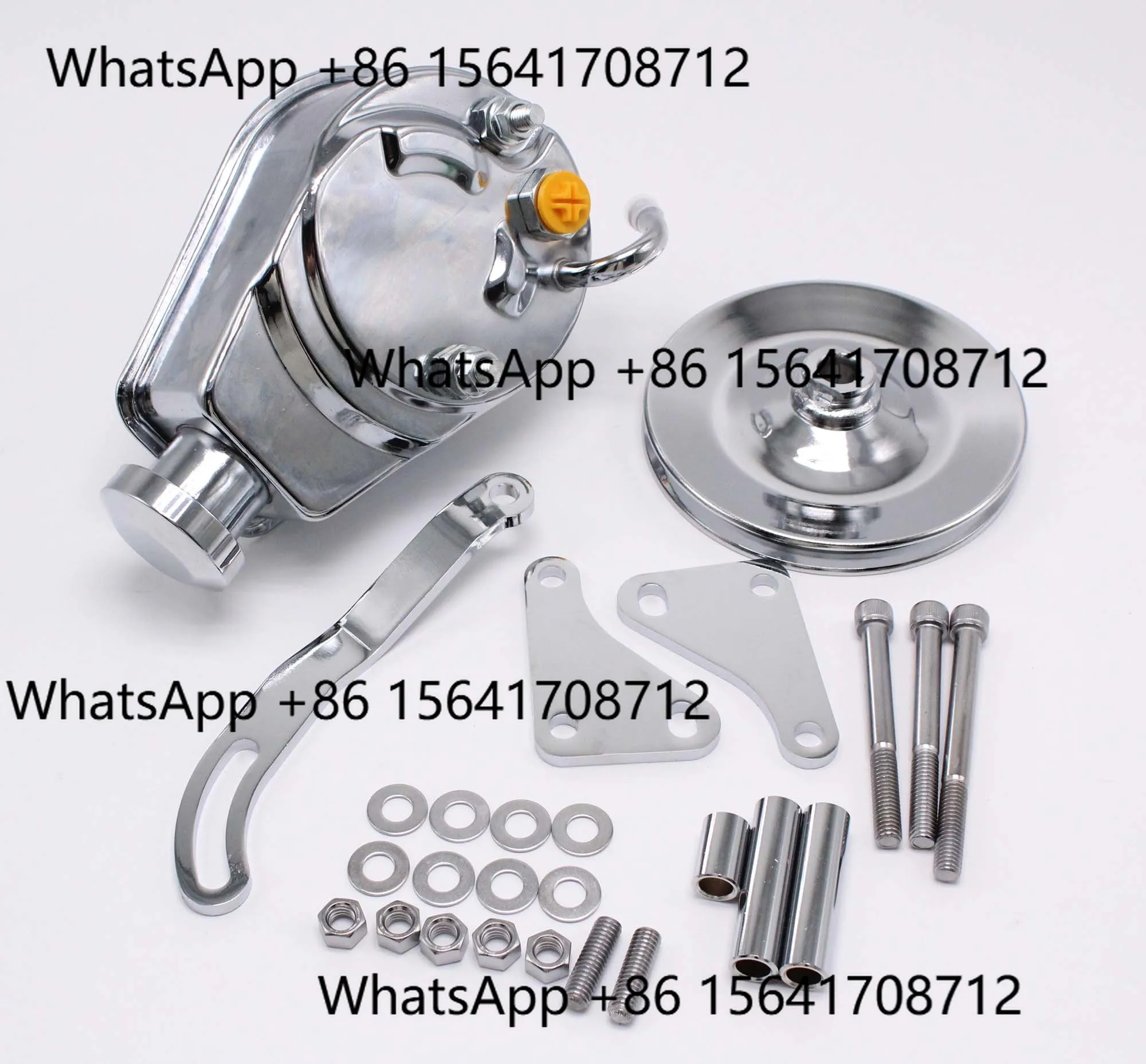 Peiqi مناسبة لـ SB شيفروليه كروم ساجيناو توجيه الطاقة P قوس ومجموعة البكرة SBC 350 400 305 K2000C + K3129 + K8948 VA552