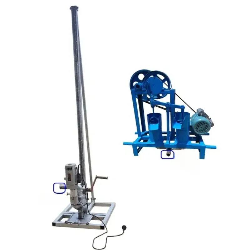 الري المنزلي مجموعة كاملة عربة صغيرة آلة حفر الآبار الكهربائية