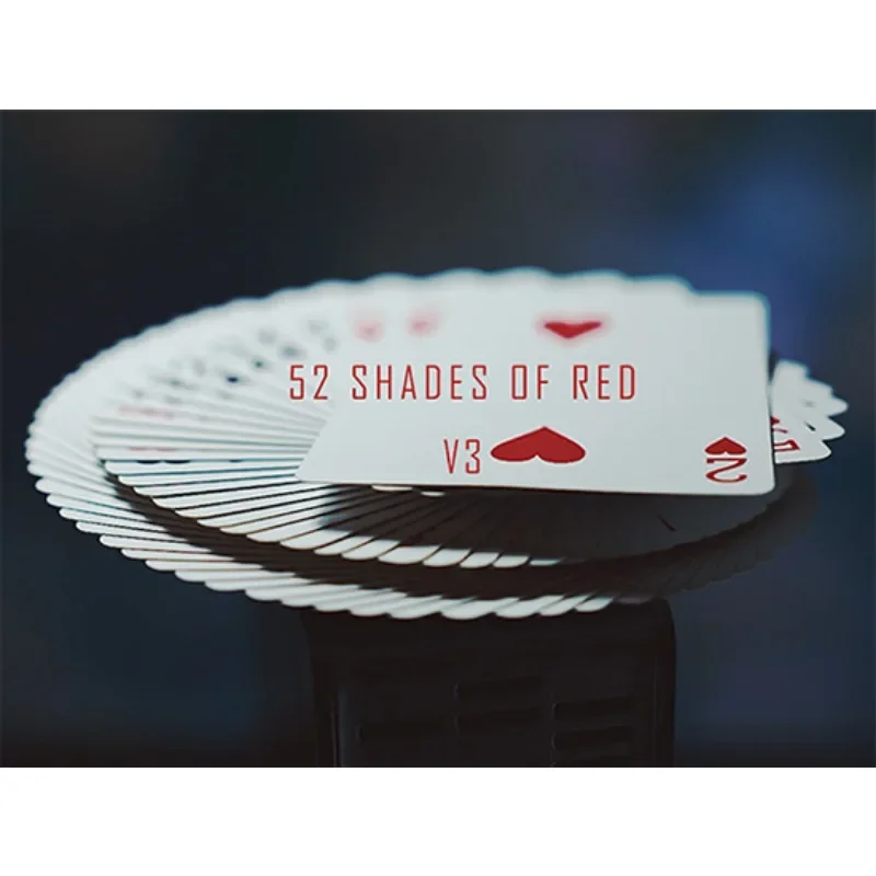 

1 Deck 52 Shades Of Red V3 by Shin Lim Card Magic Tricks Gimmicks Close Up Magic Props Magician Magia Accessories Poker Illusion