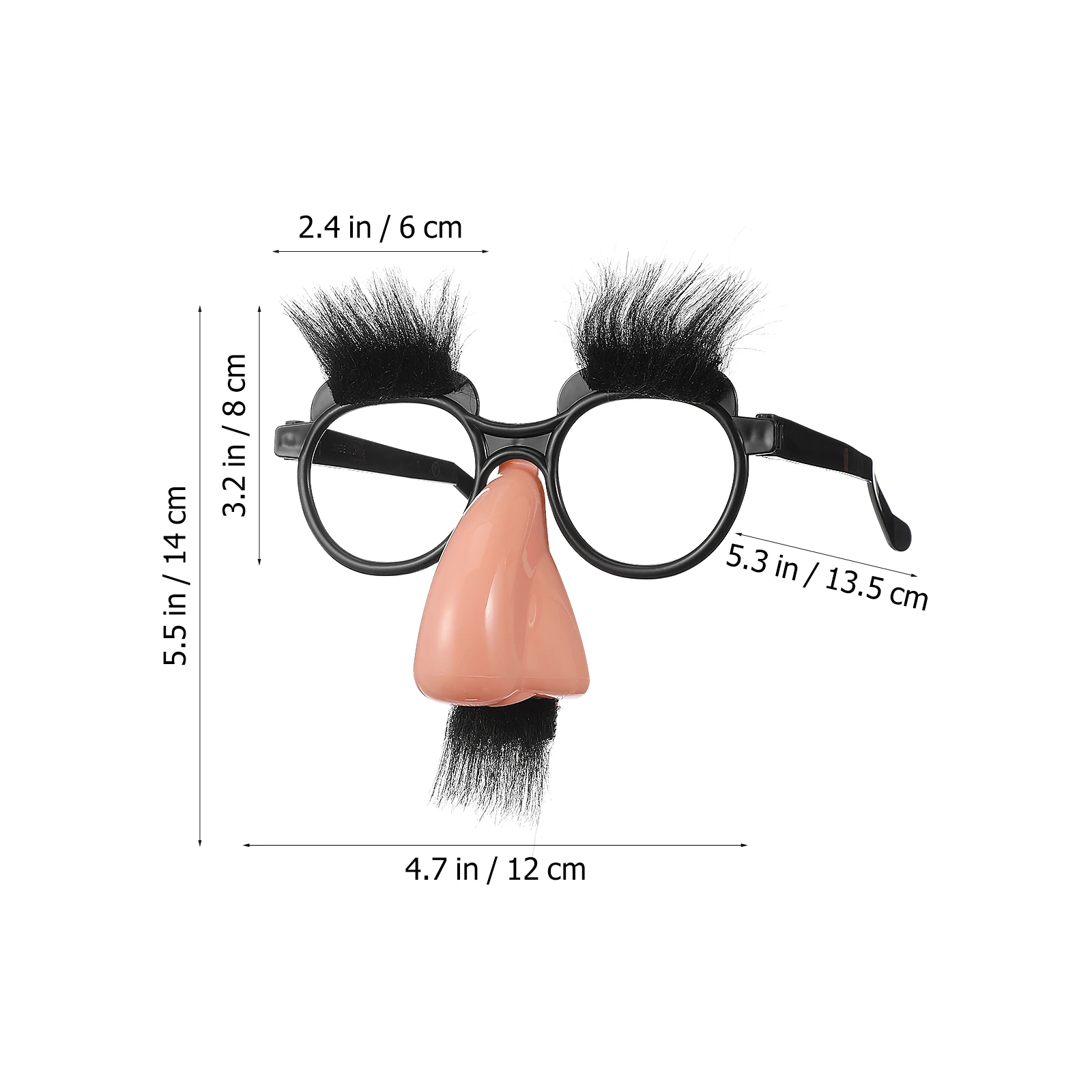 12 個のメガネハロウィングルーチョファジーノーズメガネクラシックパーティーコスチュームノベルティ