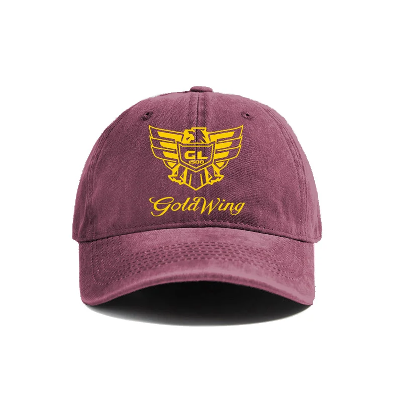 Goldwing GL1500 Baseball Cap Distressed Hats Cap Men Retro Outdoor Summer Adjustable Hat MZ-035