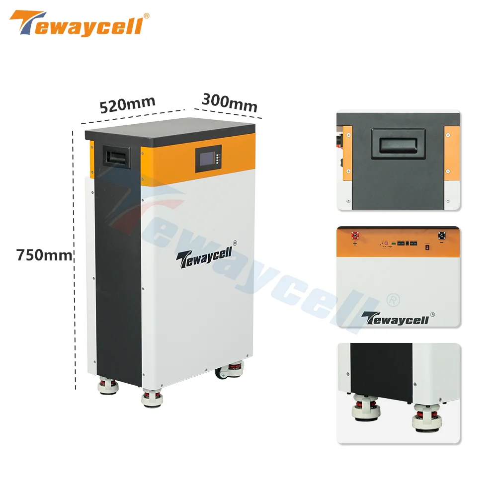 Tewaycell 48V 200AH 10KWh LiFePO4 Battery 51.2V Powerwall Buitl-in BMS Lithium iron Phosphate 6000 Cycles Solar Storage System