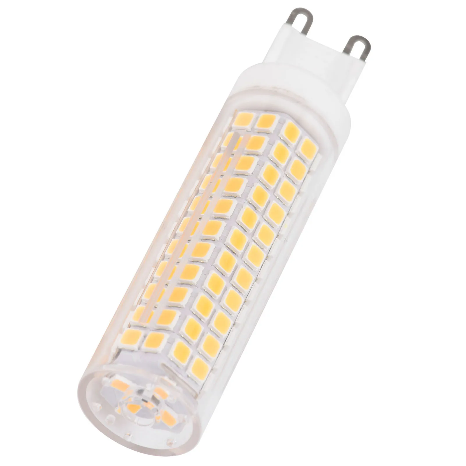 ZK20G9 136LED лампа 15 Вт 1200LM керамическая биконная кукурузная лампа с регулируемой яркостью для домашнего внутреннего освещения (220 В теплый белый)