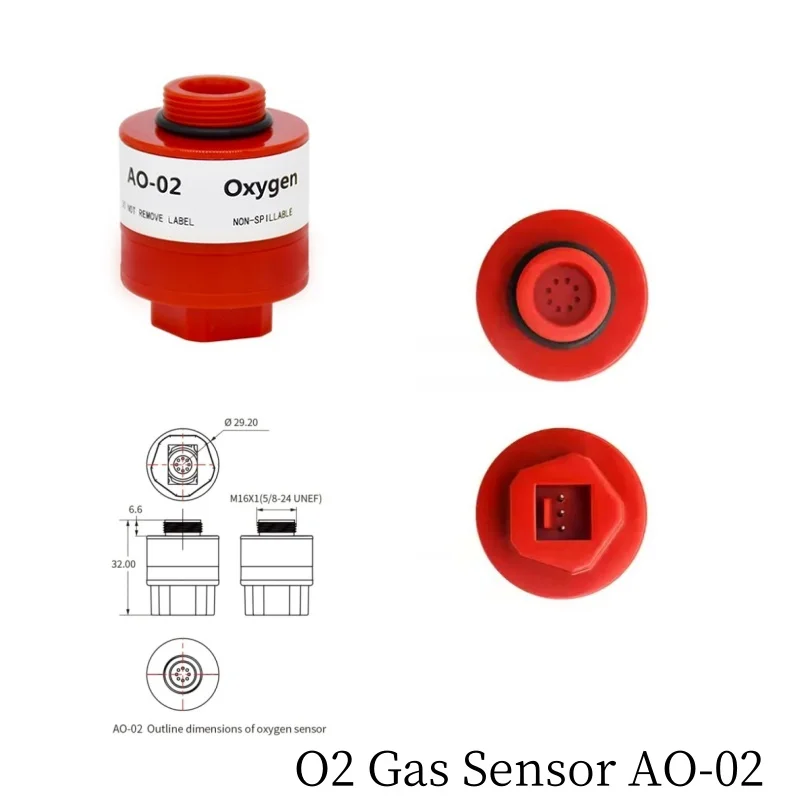 A0-O2 O2 Sensor Elektrokimia Gas Ganti CiTiceL AA428-210 Instrumen Pengujian Indeks Oksigen Kota PTB-18.10