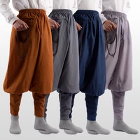 Pantalones de monje Cambric de algodón, ropa tradicional china, Buda, Shaolin, Kung Fu, verano, 2023