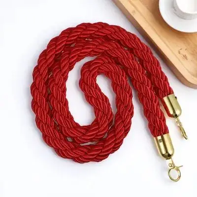 

1Pcs Red Safety Lanyard Guardrail Rope Durable Strong Load-Bearing Guardrail Seat Rope for Bar Hotel Bank Party