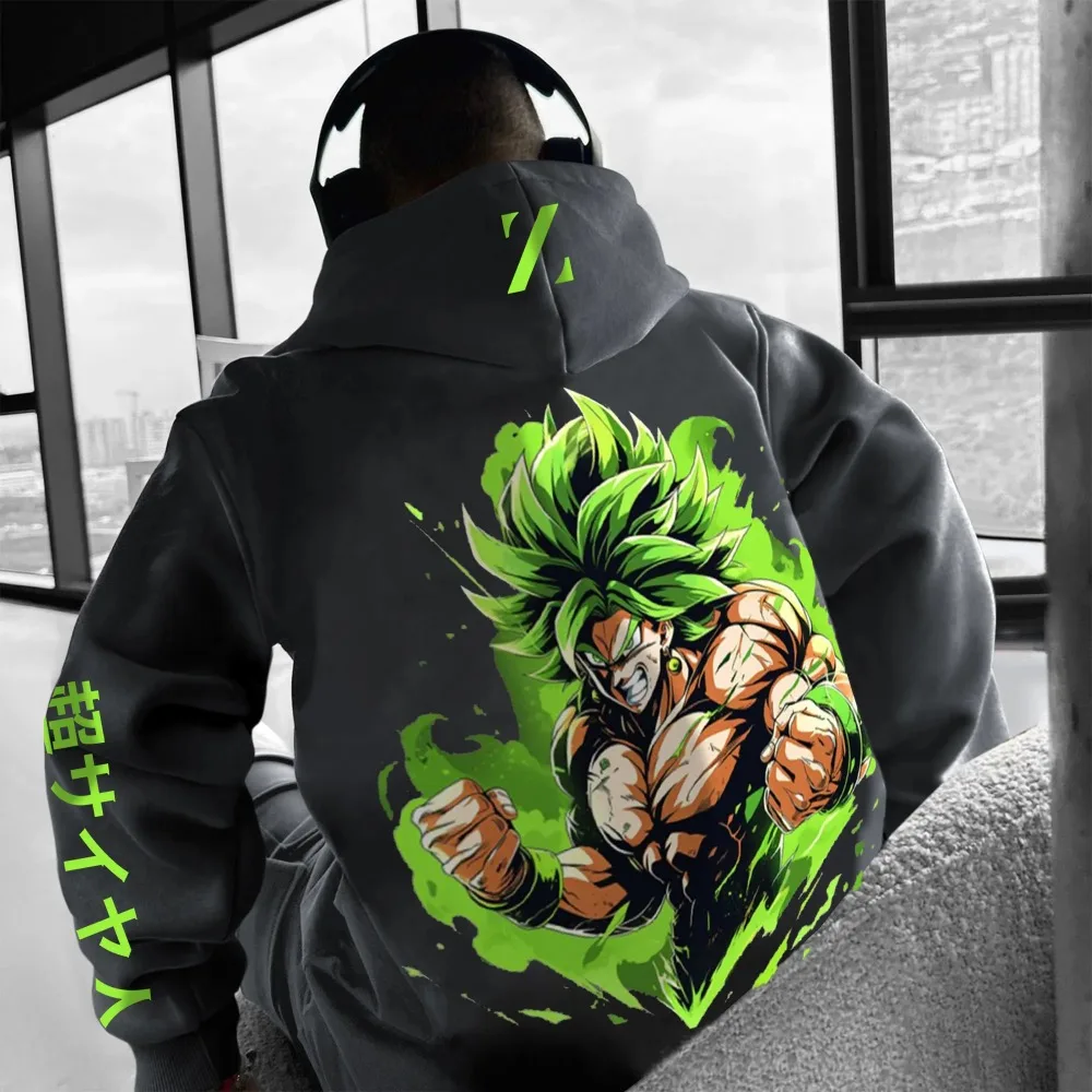 秋と冬のアニメメンズストリートドラゴンボール孫悟空原宿2025ヴィンテージセーターオーバーサイズレディース長袖ユニセックス
