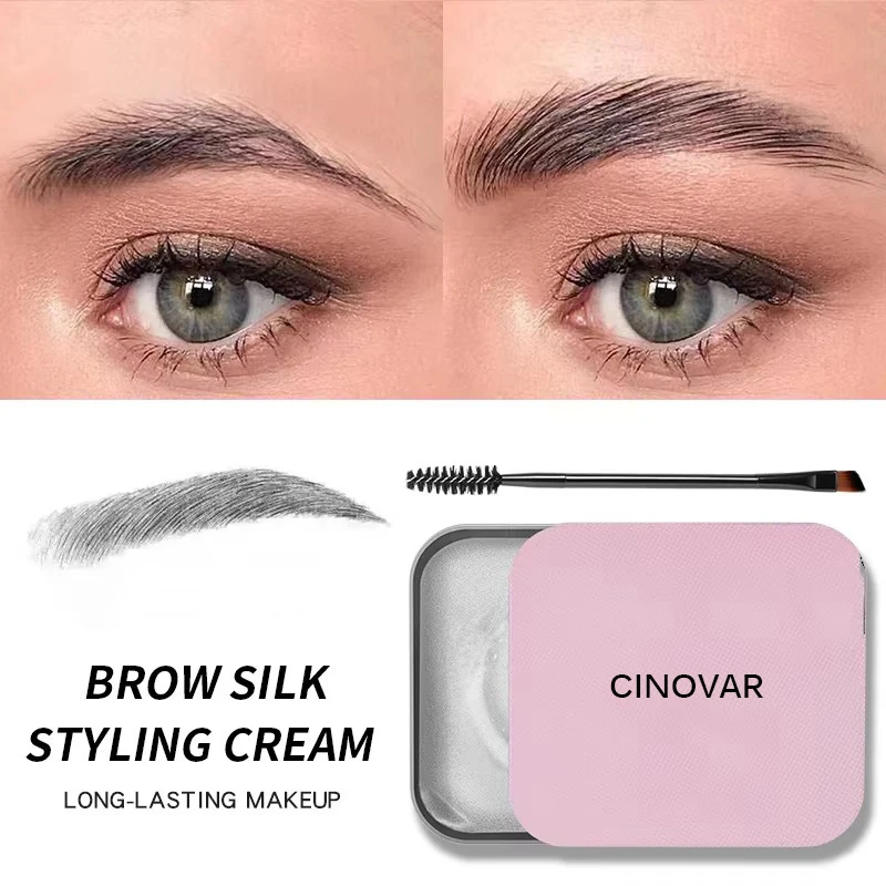 CINOVAR jabón para cejas Gel de estilismo cera para cejas gel para esculpir resistente al agua de larga duración maquillaje de estilismo para cejas salvajes