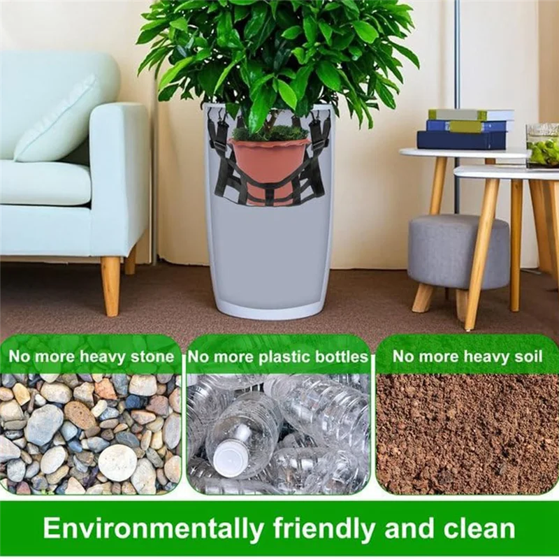 

SHGO-Adjustable Height Planter Inserts Elastic Planter Lift Riser Insert With Hooks Planter Inserts For Pots Planter
