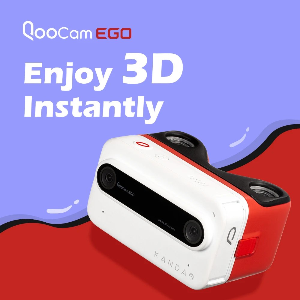 Kandao QooCam EGO 3D ステレオカメラ 4K 60FPS VR カメラ防水 6 軸