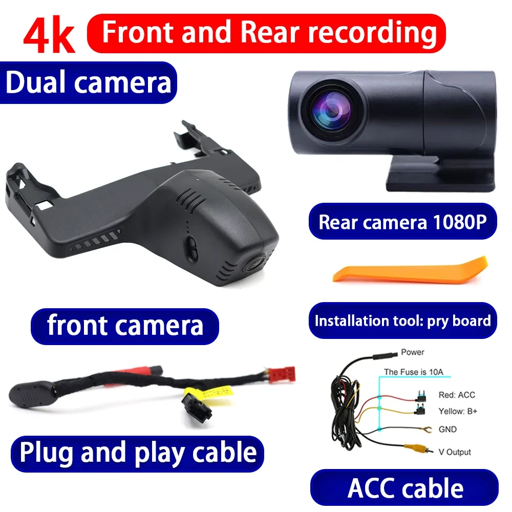 ZhuCamX Videorecorder UHD 4K Plug-and-Play Auto DVR Dashcam Camera voor BMW 5 Serie i5 G60 G61 G6 X1 U11 iX1 X6 G6 M X6M F96 - afbeelding 1