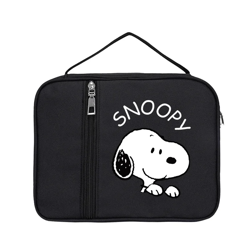 Snoopy Boy Girl Anime Cartoon Storage Bag Office Workers Student Commute Handbag Fashion Portable High Capacity Lunch bag Gift