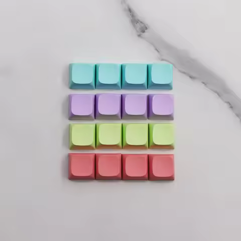 20pcs Blank 1u Keycaps XDA Keycap Custom DIY Supplement Key Caps PBT Key Cap for Cherry MX Switch Mechanical Keyboard Caps