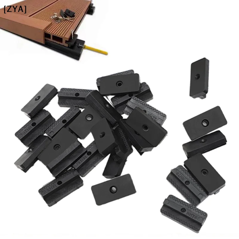 100 Pcs Dovetail Composite Deck Clip Easy-assembly Outdoor Floor Yard Garden Outdoor Living Tools Accessories Secure[ZYA][ZYA]