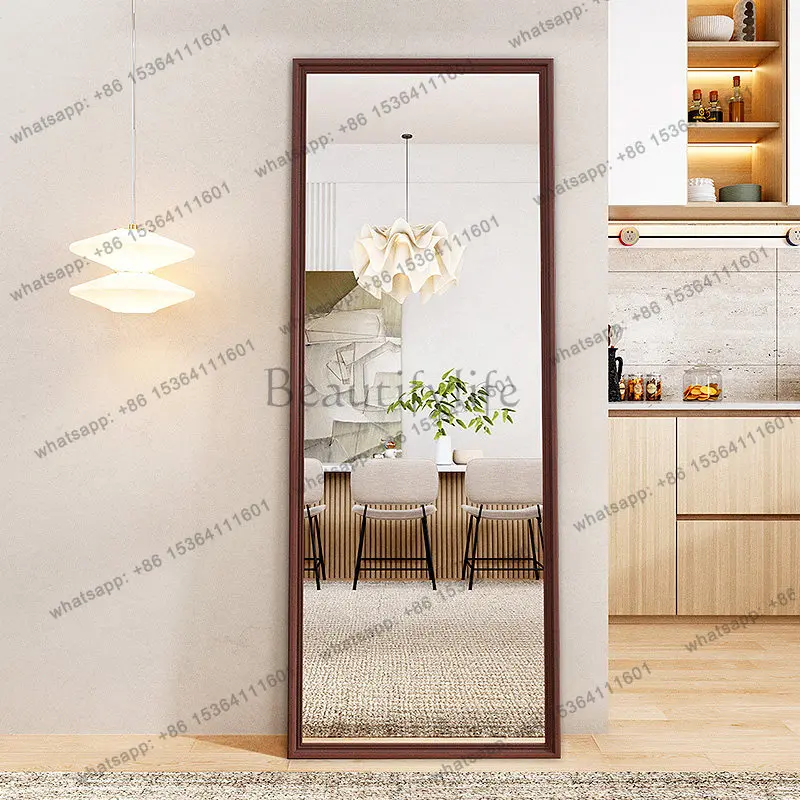 LSLuxury Full Body Mirror Modern Decoration Vintage Aesthetic Mirror Korean Style Nordic Spiegel Wand Living Room Decorations