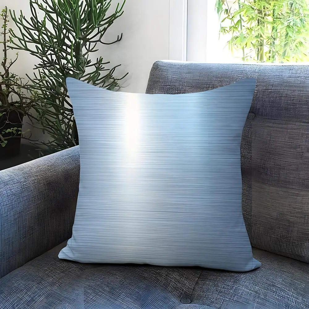Metal Brushed Texture Cushion Cover Comfortable Reversible Pillow Cover Ideal for Car Sofa Bedroom & Beyond