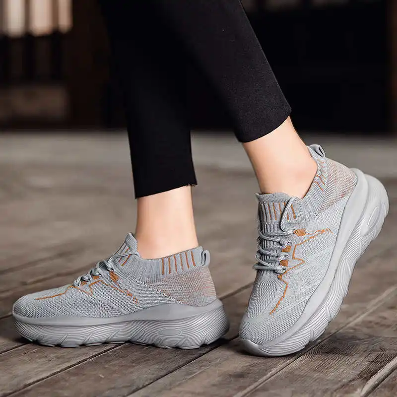 Camp Chunky Women's Comfortable Sneakers Oxford High Heel Woman Boots Shoes Heel Sneakers Sport Designers Fashion Tenia