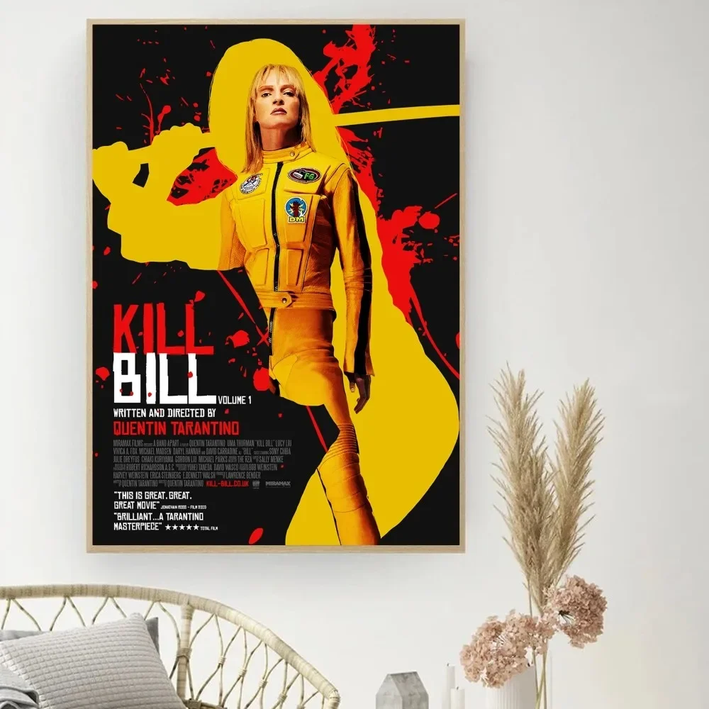 Movie Kill Bill Poster DIY Vintage Movie Poster Wall Art Painting Study Stickers Small Szie Wall Painting