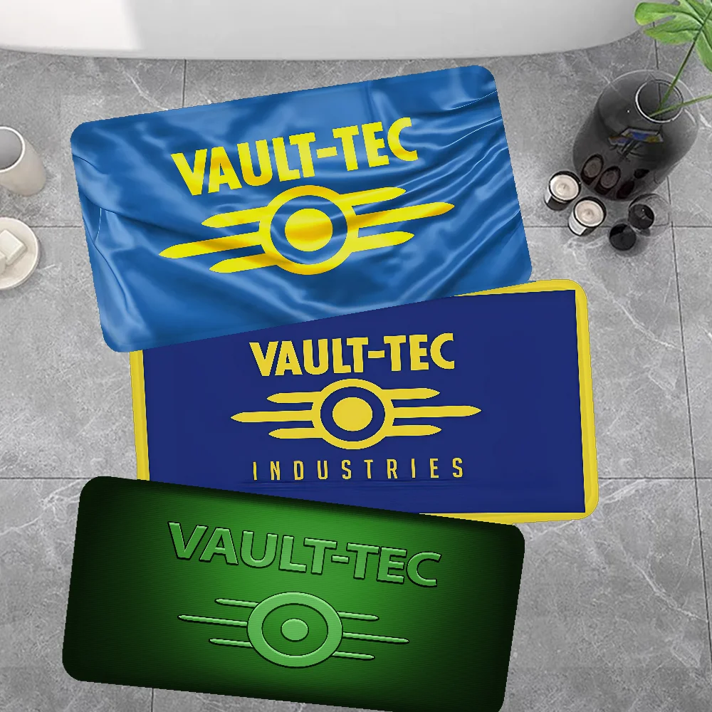 Games V-Vault T-Tec Logo Entrance Door Mat Nordic Style Home Doormat Bathroom-Toilet Mats Bedroom Hotel Decor Mat