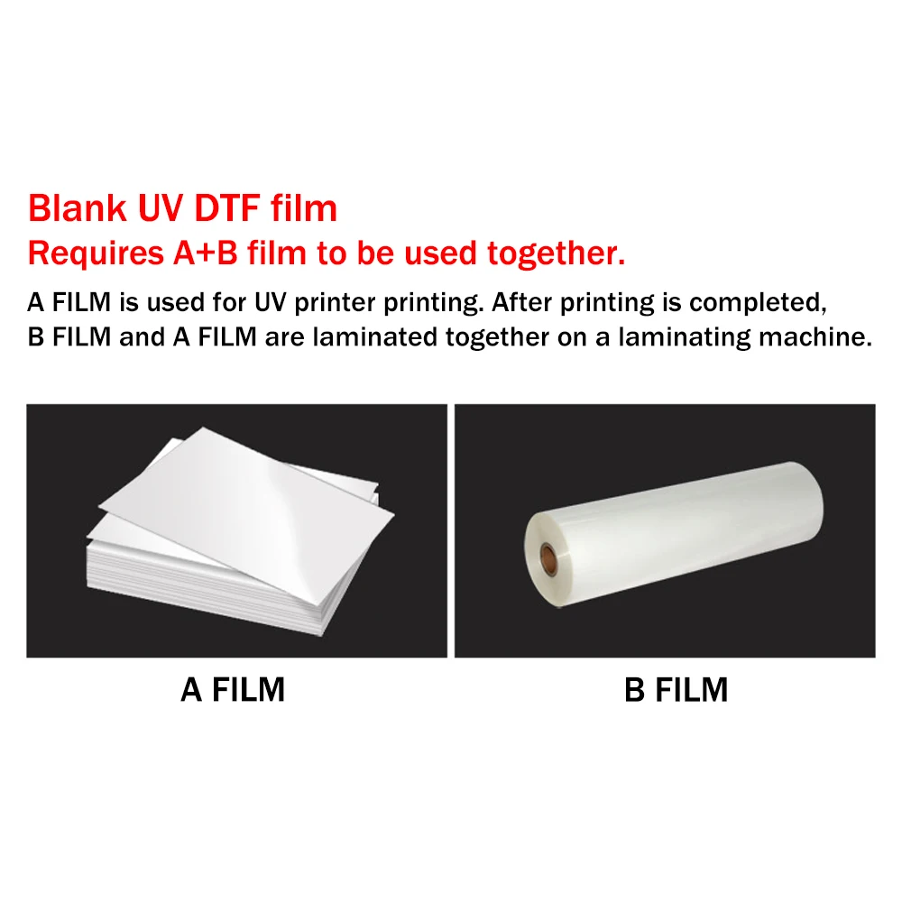 

Пленка Blank UV DTF AB для принтеров Epson UV DTF L1800, R1390, L805