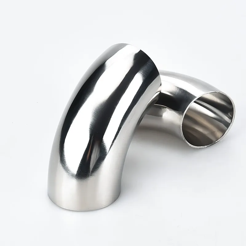 O/D 19/25/32/38/45/51/57/63/76/89mm 304 Stainless Steel Elbow Sanitary Welding 90 Degree Pipe Fittings