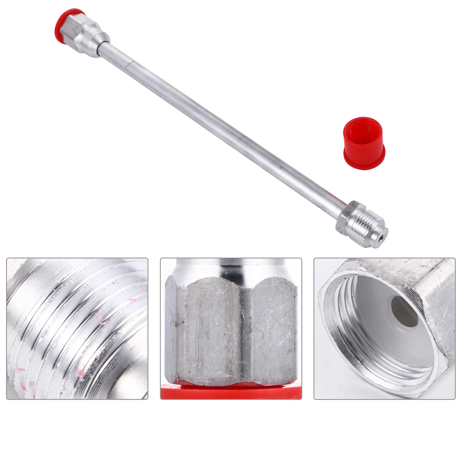 قضيب تمديد عمود رش الطلاء عالي الضغط ملحقات بخاخ بدون هواء فضي لأدوات طلاء زوايا الحائط