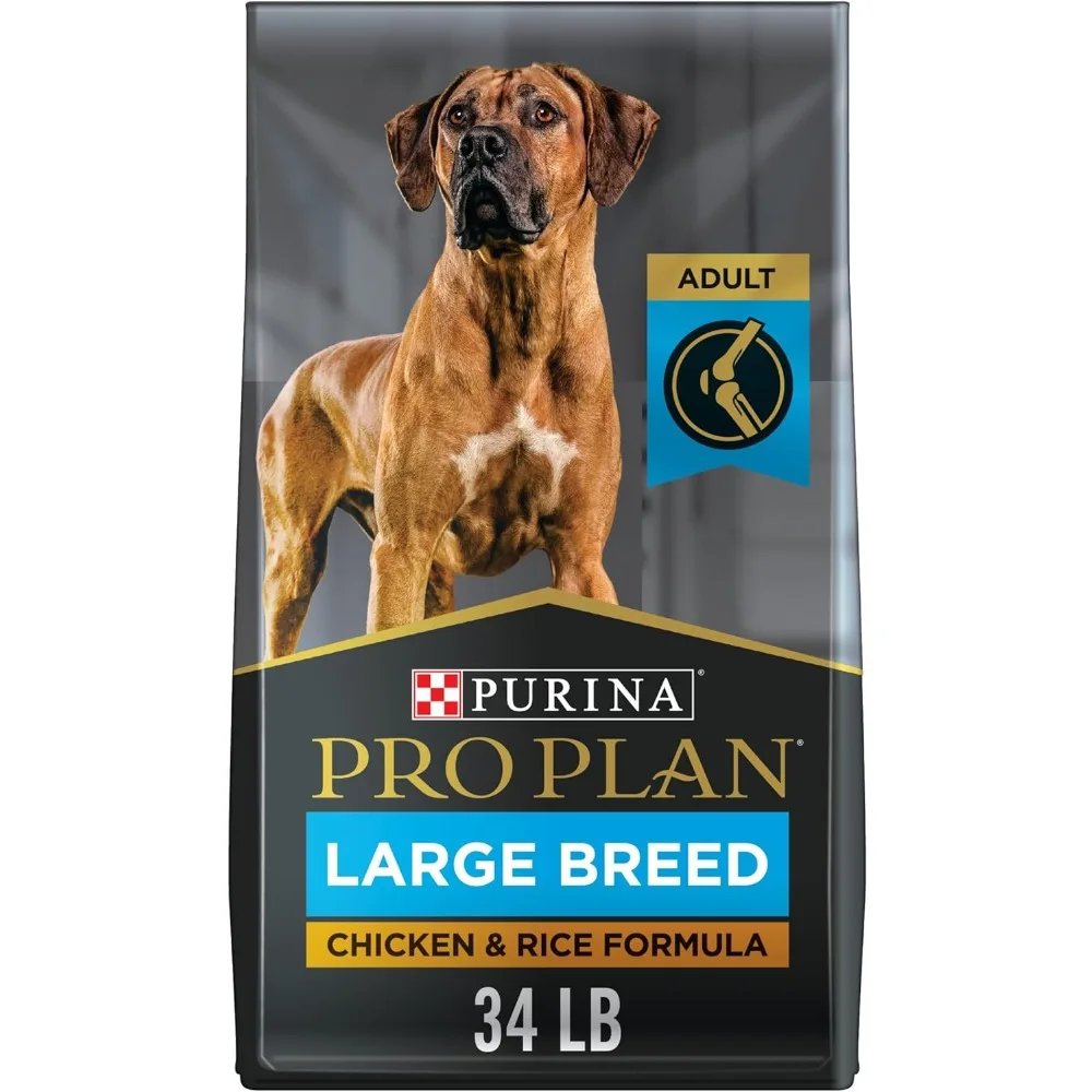 

High Protein, Digestive Health Large Breed Dry Dog Food, Chicken and Rice Formula - 34 lb. Bag