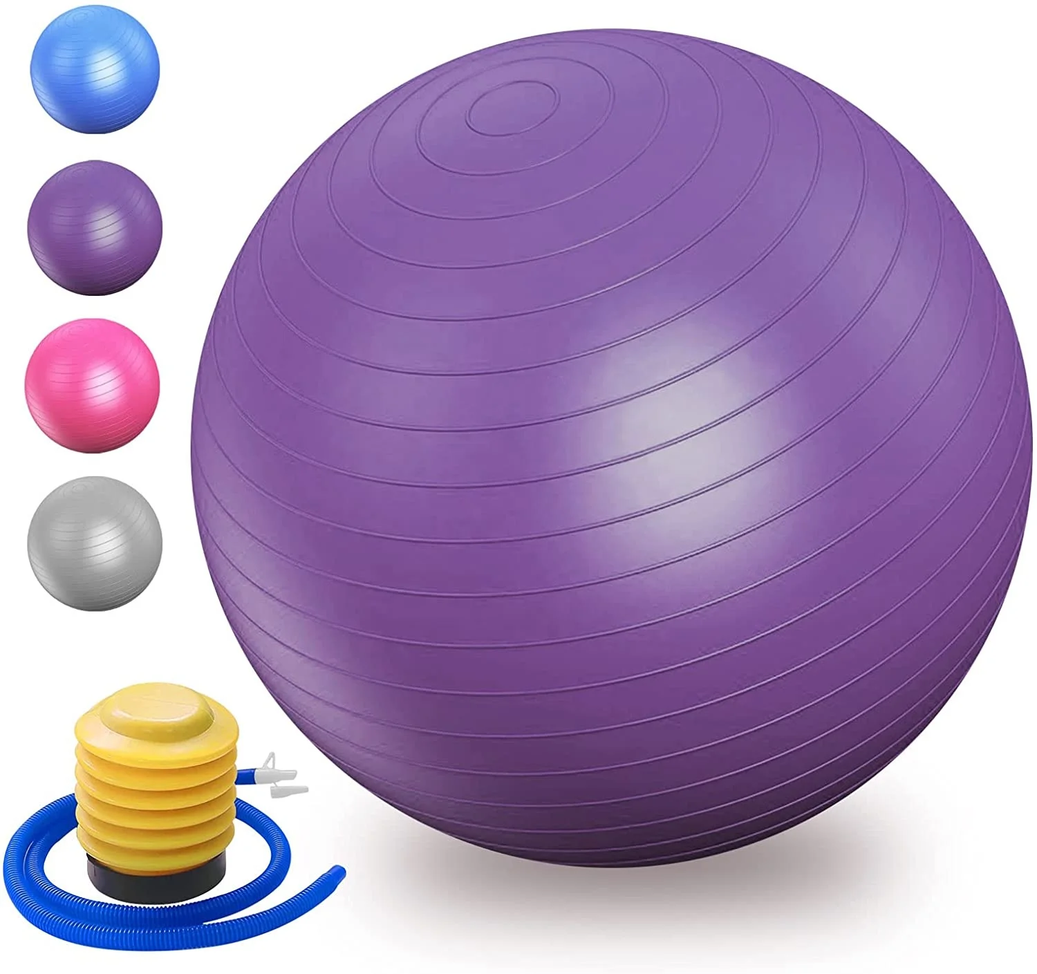 Eco Anti Slip Yoga Pilates Home Use Fitness Accessories Eco-friendly Anti-burst Yoga Ball PVC Ball 65cm