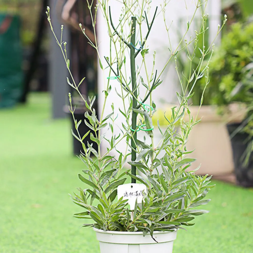 

5 комплектов пластиковых опор для растений, устойчивые садовые решетки для вьющихся растений в горшках, для использования на улице и в помещении, для томатов, гороха, глицинии