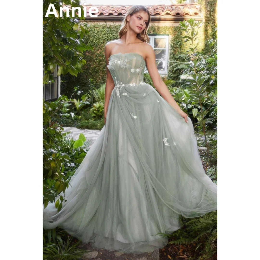 

Annie Fairy Light Green Prom Dress Tulle A-line Formal Occasion Dress Prom Dresses Evening Dresses Party Dresses فساتين سهرة